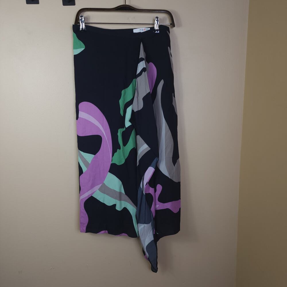 Tibi Ant Farm Printed Asymmetrical Skirt Size 4